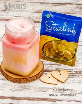 bubuk minuman starlink strawberry kemasan 25 gr