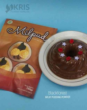 Bubuk pudding blackforest kemasan 750 gr Milpud