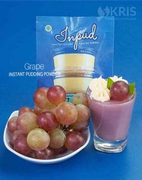 Bubuk pudding grape kemasan 45 gr Inpud